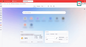 Vivaldi browser showing ExpressKeys browser extension highlighted.