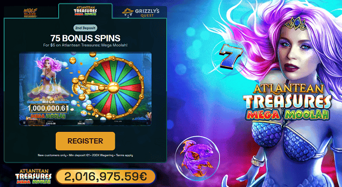 Grizzly’s Quest Casino Free Spins Promotion 