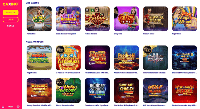 Caxino Casino No Deposit Bonus 20 Free Spins on Registration 
