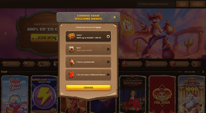 Lizaro Register and Login to online casino 