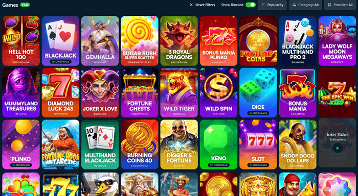 Wild.io Casino Games, Software, and Mobile App 