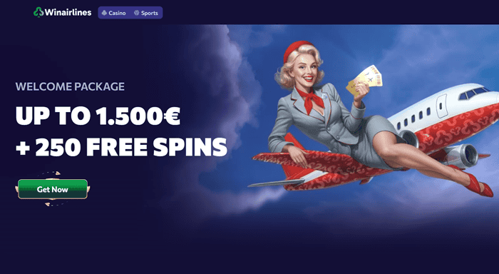Winairlines 250 Free Spins 