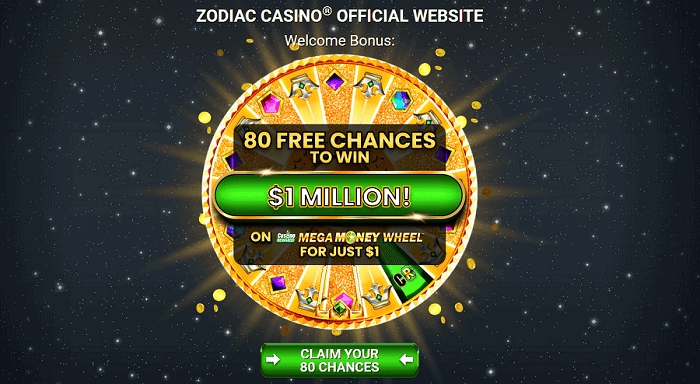 Zodiac Casino Free Spins 
