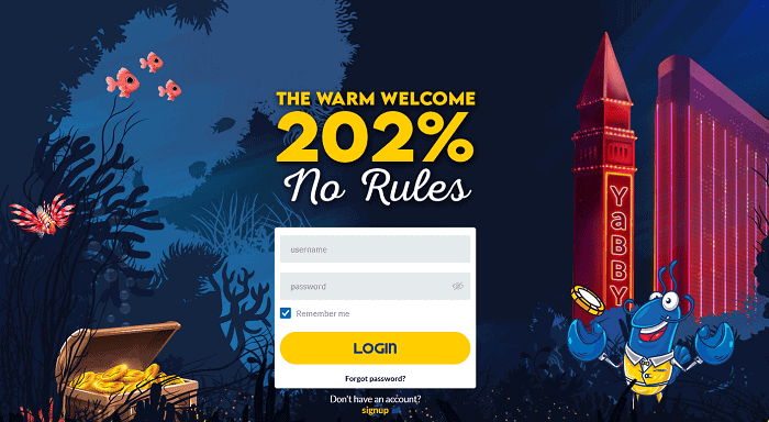 Yabby 202% Bonus 