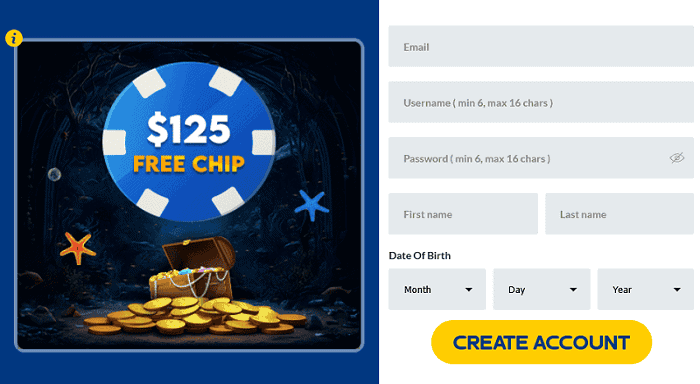 $125 free chip promo code 
