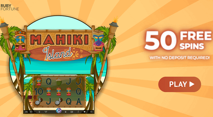 50 Free Spins Mahiki Island Slot 