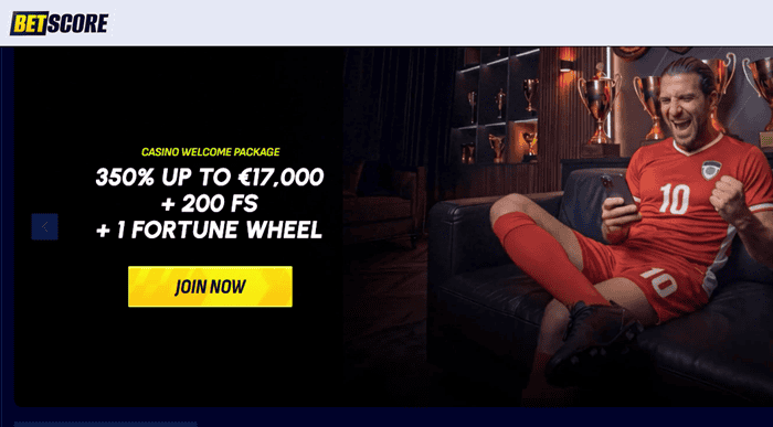 BetScore Casino Welcome Bonus Code 
