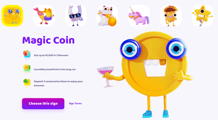 Magic Coin Welcome Bonus 