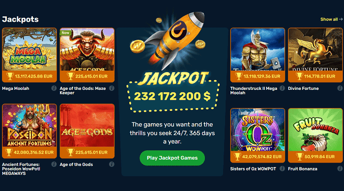 Play Jackpot Games