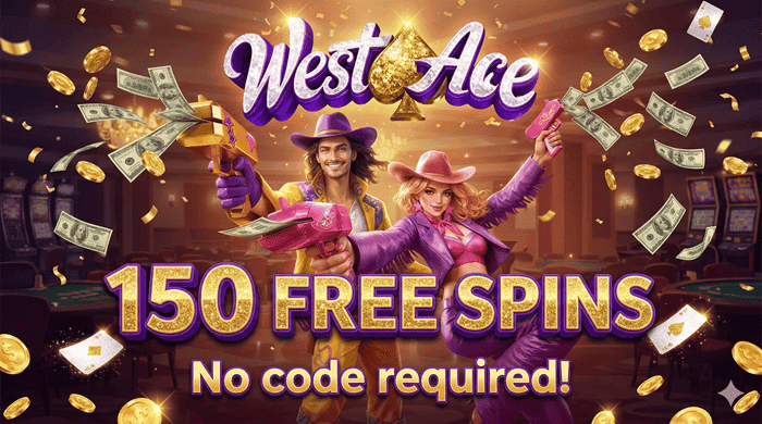 Play free spins and win real money at WestAce Online Casino! 