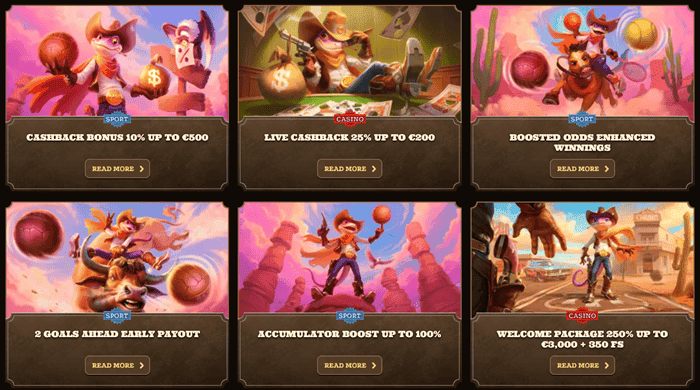 Latest casino bonuses and promotions at Lizaro Casino and Sportsbook 