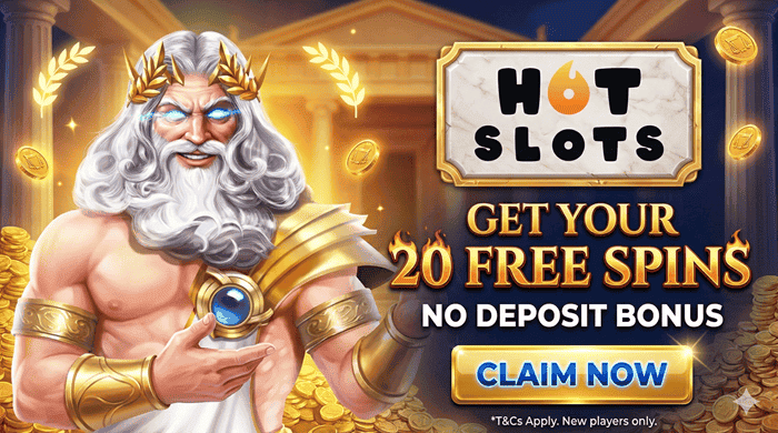 Interfejs Hotslots Casino z wizualizacją bonusów