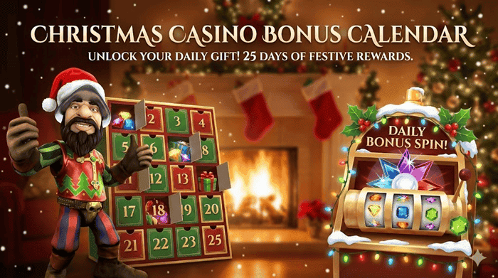 Christmas Calendar Casino Bonuses in November, December, and January 