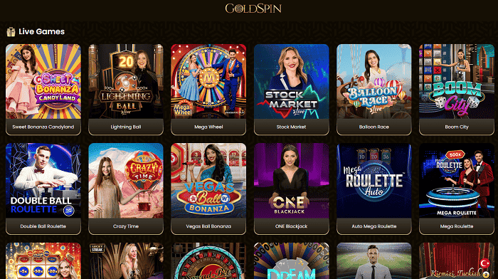 Goldspin Live Table Games 