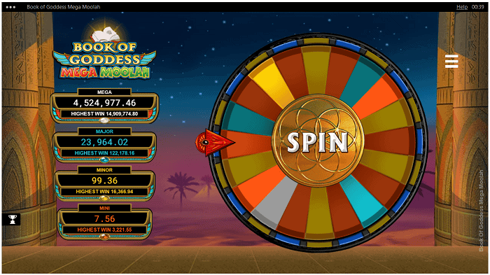 Book of Goddess Free Spins Bonus 