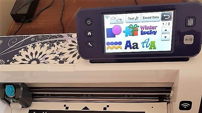 Brother Scan N Cut LED start up screen