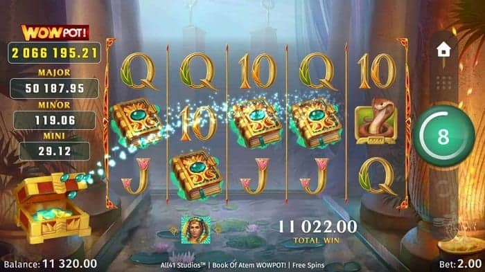 Book of Atem Jackpots 