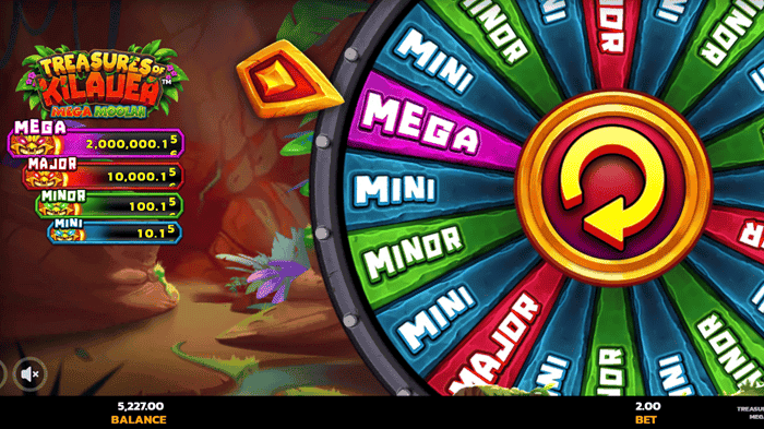 Win jackpot on Treasures of Kilauea slot in Games Global Casinos 