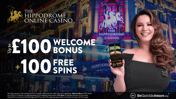 Get 100% bonus and 100 free spins on 1 deposit! 