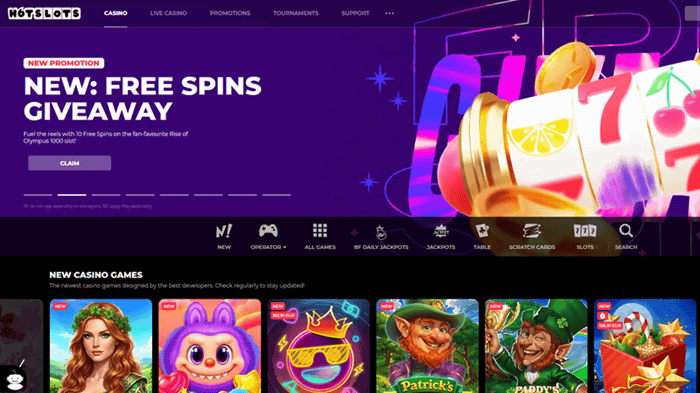 HotSlots New Games 