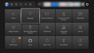 Network button on Fire TV