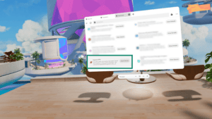 The ExpressVPN browser extension in the "Available to Install" list in the Meta Quest Browser.