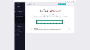 Fortify VPN Client Profile with the Login button highlighted.