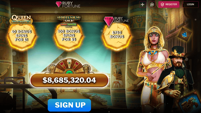 40 bonus spins on Queen of Alexandria 