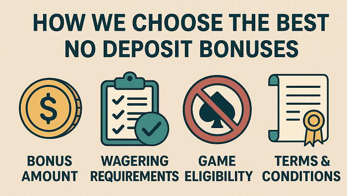 No Deposit Casino Offers: free games, free bets, free credits, gratis spins 