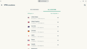 Complete list of server locations on ExpressVPN