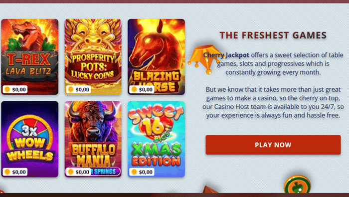 Register at Cherry Jackpot and play the best RTG Casino Games! 