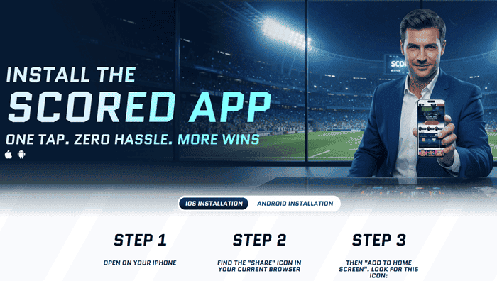 Scored.com Mobile App 