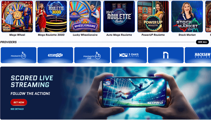 Scored Live Casino and Sports Betting 
