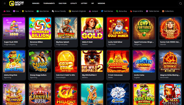 Play Games at Moonwin Online Casino! 