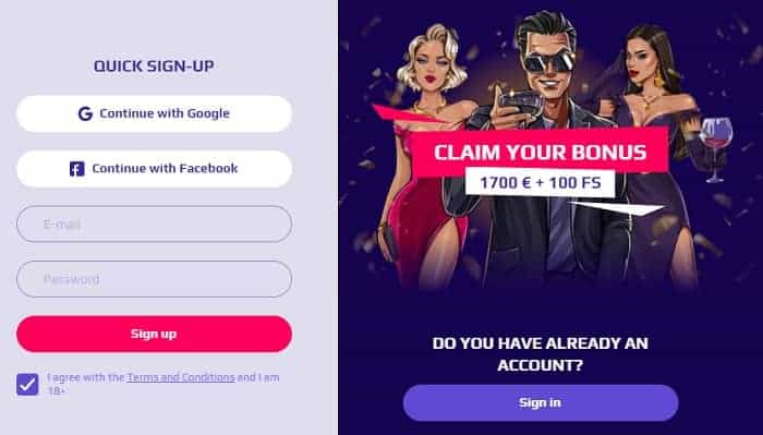 Sign Bonus New Players 