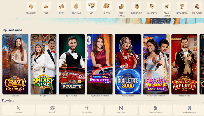 VipLuck Live Casino and Game Shows with Real Dealers 