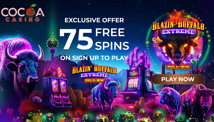 75 Free Spins on Blazin Buffalo Extreme Hold & Win