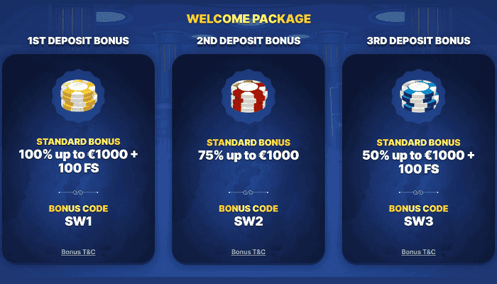 Welcome Bonus Pack 