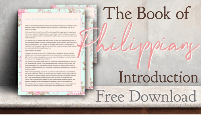 The Book of Philippians Bible Study – Free Download!