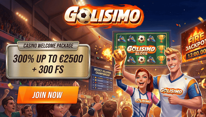 Exclusive Welcome Bonus for new players at Golisimo Casino and Sportsbook 