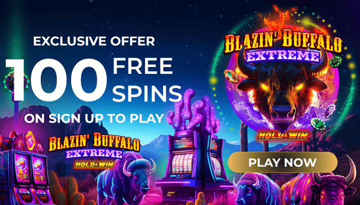 NewVegas Casino 100 Free Spins on Blazin' Buffalo Extreme