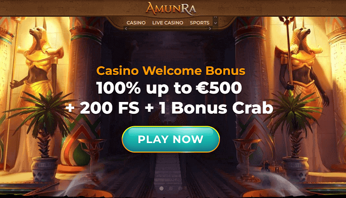 AmunRa 200 free spins 