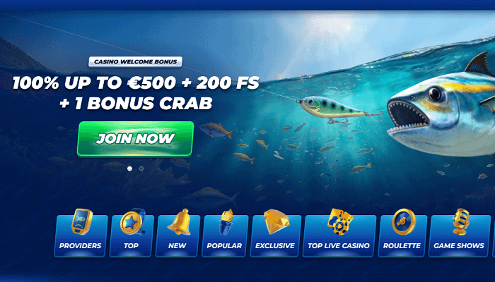 100% Bonus and 1 Bonus Crab + 200 Free Spins 