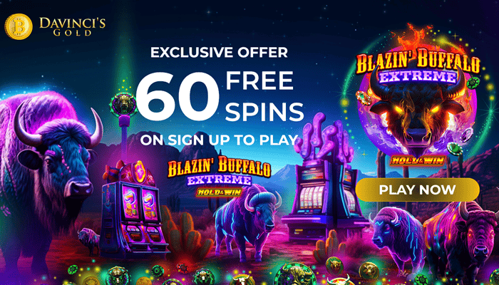 Collect Your 60 Spins in Davinci's Gold 