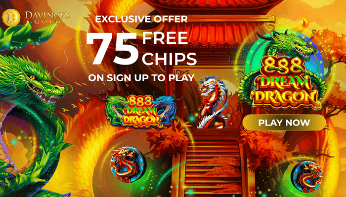 Claim $75 Free Chips to Davinci's Gold USA Casino 