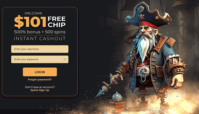 Pacific Spins USA Casino $101 Free Chips 