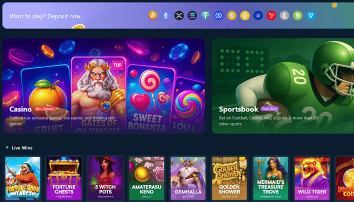 Wild.io Crypto Games and Live Casino and Sportsbook 
