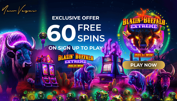 NewVegas Casino 60 Free Spins on Blazing Buffalo 