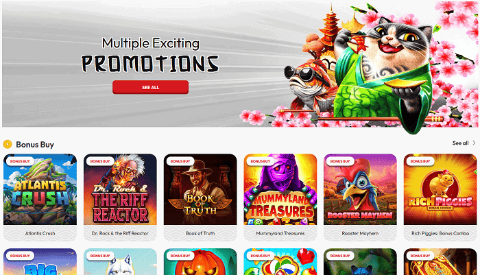 Discover more promotions and reards as you play! 