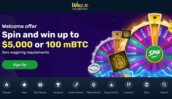 Win up to $5000 as a welcome bonus! 